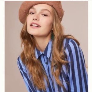 Striped Blue Anthro Top